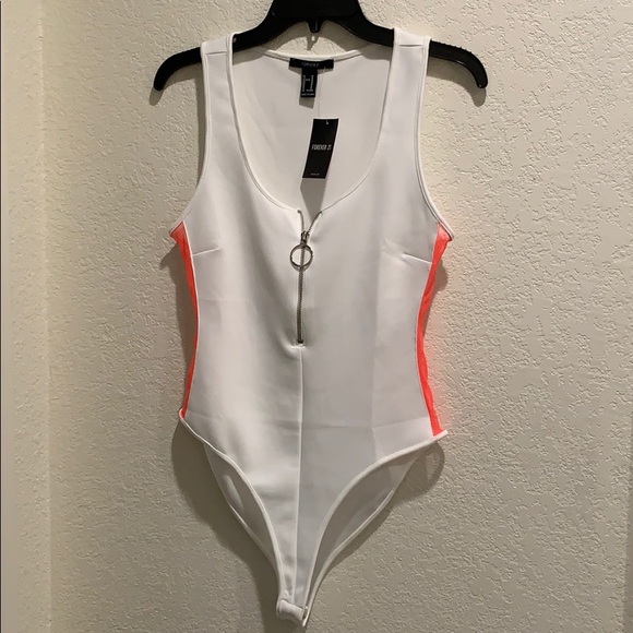 Forever 21 Other - Mesh side panel, zip down, swim / body suit